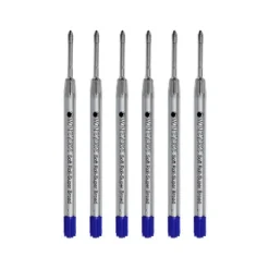 Monteverde Ballpoint Pen Refill Medium Point Blue Ink 6 Pack (P153BU)