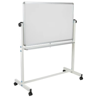 Flash Furniture HERCULES Series Double-Sided Mobile White Board Stand With Pen Tray 13 Flash Furniture HERCULES Series Double-Sided Mobile White Board Stand With Pen Tray - Image 13