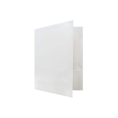 JAM Paper Laminated Glossy 2 Pocket Presentation Folders White 100/Box 385GWHB 3 JAM Paper Laminated Glossy 2 Pocket Presentation Folders White 100/Box 385GWHB - Image 3