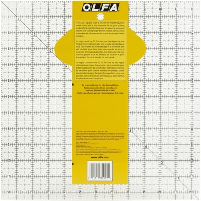 OLFA Frosted Advantage Non-Slip Ruler "The Standard"-12-1/2"X12-1/2" 2 OLFA Frosted Advantage Non-Slip Ruler "The Standard"-12-1/2"X12-1/2" - Image 2
