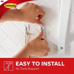 Command General Purpose Hooks Small Holds 1lb White 9 Hooks & 12 Strips/Pack 170679ES -Office Supplies GUEST a4376b9d f56e 4500 903f 09f71dfc2218