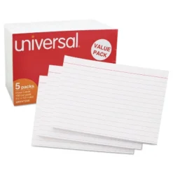 UNIVERSAL Ruled Index Cards 4 X 6 White 500/Pack 47235 -Office Supplies GUEST a4980489 69b2 4599 8aca 97d4d94e0dc7