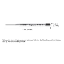 Schmidt Ink Schmidt P950 Megaline Pressurized Ballpoint Refill Fits Parker Ballpoint Pens Medium -Office Supplies GUEST a6b2783c 33dc 4f5b 8778 410a6eeaf668