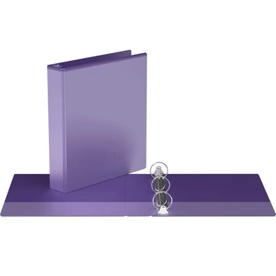 1.5" Premium Round Ring Binder 6pk Customizable View Purple - Easyview 1 1.5" Premium Round Ring Binder 6pk Customizable View Purple - Easyview