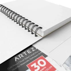 Arteza Watercolor Paper Pad, Spiral-Bound, Heavyweight Paper, 5.5"x8.5", 30 Sheets - 3 Pack -Office Supplies GUEST ab198600 868d 4972 9a67 2cb7d9c08ce2