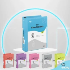 Enday 3-Ring View Binder With 2-Pockets - Multicolor 6 Pack 13 Enday 3-Ring View Binder With 2-Pockets - Multicolor 6 Pack -Office Supplies GUEST ab4caa7f da7d 4870 a370 dcfcef4d29c7