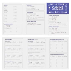 Juvale 24 Pack Puppy Vaccination Record Card, Dog Vaccine And Canine Health Booklets, 5 X 3.5 In -Office Supplies GUEST ad3ccdc7 c55c 434a 9863 c791e54a28a0