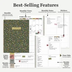TF Publishing 2024 Weekly/Monthly Planner 11"x9" Rain Drops -Office Supplies GUEST b01a9918 f02f 49d2 8865 4fbe6ec9fae2