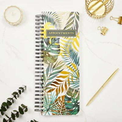Stockroom Plus Floral Nail & Hair Stylist Salon Appointment Book, Undated Daily & Hourly Planner Organizer, 5 X 13.5 In 1 Stockroom Plus Floral Nail & Hair Stylist Salon Appointment Book, Undated Daily & Hourly Planner Organizer, 5 X 13.5 In