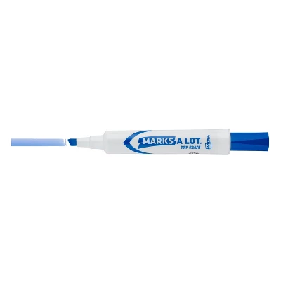 Avery Marks-A-Lot Dry-Erase Markers Chisel Tip Blue Ink 12/Pk 24406 7 Avery Marks-A-Lot Dry-Erase Markers Chisel Tip Blue Ink 12/Pk 24406 - Image 7