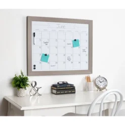 23" X 29" Beatrice Framed Magnetic Dry Erase Monthly Calendar Gray - DesignOvation 7 23" X 29" Beatrice Framed Magnetic Dry Erase Monthly Calendar Gray - DesignOvation -Office Supplies GUEST b321f730 3b43 4ceb b370 1d58a5a77baa