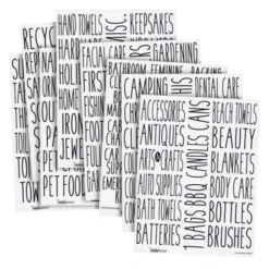 Talented Kitchen 138 Pack Household & Storage Organization Label Preprinted Stickers For Closet Bins, Boxes, Home Essential -Office Supplies GUEST b56c17cc 2cdc 4ccb ae7b e1b7aff3eb21