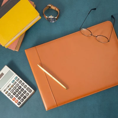 Stockroom Plus Brown 7 Ring Business Checkbook Binder With Zipper For Checks, PU Leather, 15 X 11 X 2 In 2 Stockroom Plus Brown 7 Ring Business Checkbook Binder With Zipper For Checks, PU Leather, 15 X 11 X 2 In - Image 2