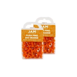 JAM Paper Colored Pushpins Orange Push Pins 2 Packs Of 100 222419052A 6 JAM Paper Colored Pushpins Orange Push Pins 2 Packs Of 100 222419052A -Office Supplies GUEST b5e99fe3 b993 4e71 a8e3 521904e6adb1