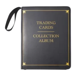 Bright Creations 9 Pocket Trading Card Binder With Removable Sleeves, Holds Up To 540 Cards, 14 X 11 In, Black & Gold Faux Leather -Office Supplies GUEST b7a32071 08cf 4567 aee3 24e4cc66a0c1