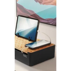 Prosumer's Choice Bamboo Charging Station - Black