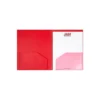 JAM Paper Heavy Duty Plastic Multi-Pocket Folders 6 Pocket Organizer Red 389MP6RE