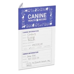 Juvale 24 Pack Puppy Vaccination Record Card, Dog Vaccine And Canine Health Booklets, 5 X 3.5 In -Office Supplies GUEST bce31e3c 5f21 4f76 9eea 28df4c191e8e