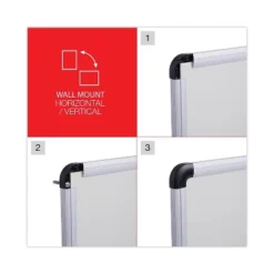 UNIVERSAL Dry Erase Board Melamine 36 X 24 White Black/Gray Aluminum/Plastic Frame 43723 -Office Supplies GUEST bddfa1c7 0012 4cb8 ba8f 2940a3b01927