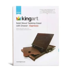 Kingart Solid Wood Tabletop Easel W/Drawer - Espresso -Office Supplies GUEST bea4460d ec62 4378 a76e 7ead5ea79108
