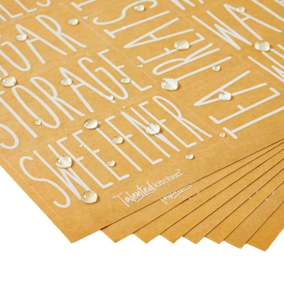 Talented Kitchen 136 Pantry Labels For Food Containers, Preprinted White All Caps On Clear Stickers For Jars, Kitchen Canisters 3 Talented Kitchen 136 Pantry Labels For Food Containers, Preprinted White All Caps On Clear Stickers For Jars, Kitchen Canisters - Image 3