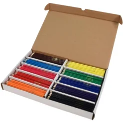 School Smart Colored Pencils, Assorted Colors, Set Of 250