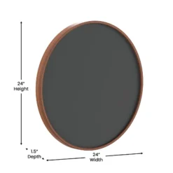 Emma And Oliver Round Wall Mounted Magnetic Chalkboards With Eraser And Chalk -Office Supplies GUEST c63ac2d0 9170 4bab 99de d70f375c9605