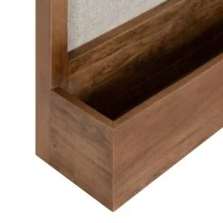 15" X 22" Hutton Framed Fabric Pinboard With Pocket Shelf - Kate & Laurel All Things Decor -Office Supplies GUEST c63dd05e cda9 4c23 b11a 6d2dc59c7329