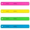 12pk 12" Shatterproof Ruler With Anti-Microbial Translucent Colors - Acme United
