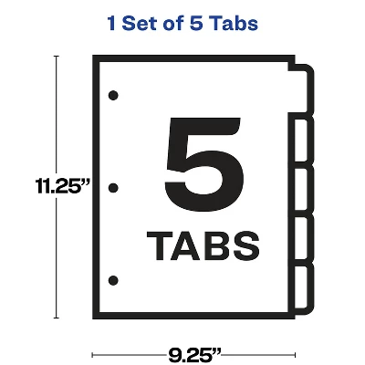 Avery Index Maker Print & Apply Clear Label Sheet Protector Dividers 5-Tab Letter 75500 4 Avery Index Maker Print & Apply Clear Label Sheet Protector Dividers 5-Tab Letter 75500 - Image 4