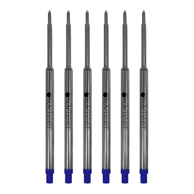 Monteverde Ballpoint Pen Refill Fine Point Blue Ink 6 Pack (W423BU) 1 Monteverde Ballpoint Pen Refill Fine Point Blue Ink 6 Pack (W423BU)