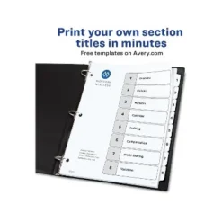 Avery Pre-Printed 8-Tab Numeric Dividers Customizable 11822 8 Avery Pre-Printed 8-Tab Numeric Dividers Customizable 11822 -Office Supplies GUEST c93804b8 f5bd 47fb ae7e d27bee1ebbf1