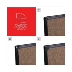 UNIVERSAL Tech Cork Board 24 X 18 Cork Black Frame 43021 -Office Supplies GUEST c9627881 37bb 4029 b63e 74e8622e3113
