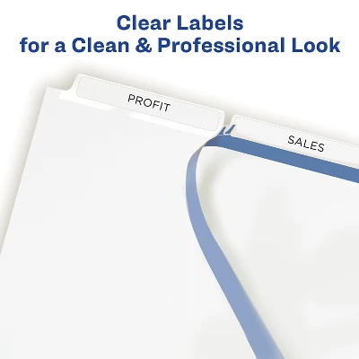Avery Print & Apply Clear Label Unpunched Dividers 3-Tab Ltr 25 Sets 11442 3 Avery Print & Apply Clear Label Unpunched Dividers 3-Tab Ltr 25 Sets 11442 - Image 3
