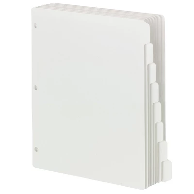 Smead Three-Ring Binder Index Dividers, 1/8-Cut Tab, Letter Size, White, 96 Per Box (89418) 1 Smead Three-Ring Binder Index Dividers, 1/8-Cut Tab, Letter Size, White, 96 Per Box (89418)
