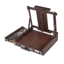 Kingart Wooden Tabletop Easel W/Metal Storage - Espresso -Office Supplies GUEST cb276d66 b6b9 4b9b b6e1 3ddef7826e81