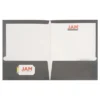 JAM 6pk Glossy Paper Folder 2 Pocket - Gray