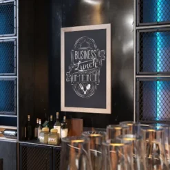 Emma And Oliver Framed Decorative Wall Hanging Chalkboard With Magnetic Surface For Weddings, Parties, Showers And More -Office Supplies GUEST d0183247 5fb7 4058 92b2 c91ae369369f