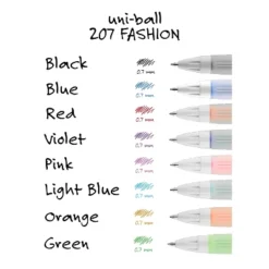 Uni-ball Uniball 207 Fashion Retractable Gel Pens Medium Point 0.7mm Assorted Ink 8/Pack (1739929) -Office Supplies GUEST d27b97a1 dd0f 4402 b7ce 5ab7f226178e