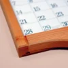 Undated Calendar Frame Pine Classic Solid Oak - Lang