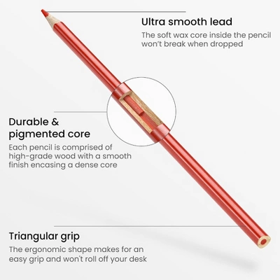 Arteza Kids Colored Triangular Pencils, Scented - 24 Piece 2 Arteza Kids Colored Triangular Pencils, Scented - 24 Piece - Image 2