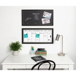 Wyeth Framed Magnetic Chalkboard - Kate & Laurel All Things Decor -Office Supplies GUEST d319a245 b338 4088 a343 7a3729b73114