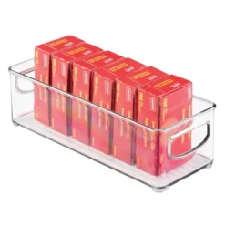 MDesign Small Plastic Office Storage Container Bin With Handles, 6 Pack - Clear 7 MDesign Small Plastic Office Storage Container Bin With Handles, 6 Pack - Clear -Office Supplies GUEST d3518aa5 78db 479b a177 a9d8fa732520