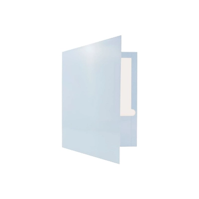 JAM Paper Laminated Two-Pocket Glossy Presentation Folders Baby Blue 31225346D 3 JAM Paper Laminated Two-Pocket Glossy Presentation Folders Baby Blue 31225346D - Image 3