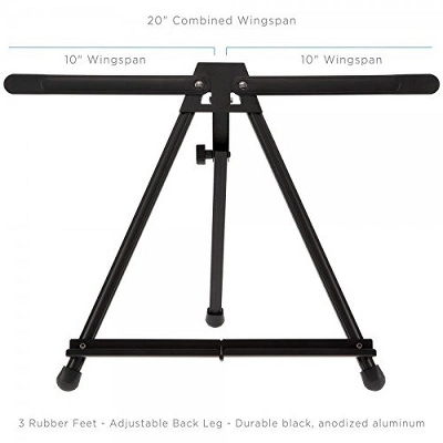 SoHo Urban Artist Black Aluminum Tabletop Easel Stand, Portable Easel For Display, Painting Canvas And More 1 SoHo Urban Artist Black Aluminum Tabletop Easel Stand, Portable Easel For Display, Painting Canvas And More