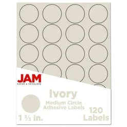 JAM Paper Circle Sticker Seals 1 2/3" 120ct -Office Supplies GUEST d90b87f7 e2b3 448f a6a6 5ce126ac4543