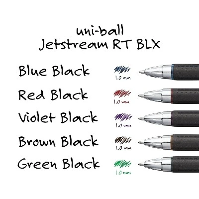 Uni-ball Jetstream RT BLX Retractable Rollerball Pen Bold Point Assorted Colors 5/pk (1858851) 5 Uni-ball Jetstream RT BLX Retractable Rollerball Pen Bold Point Assorted Colors 5/pk (1858851) - Image 5