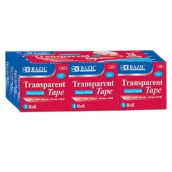 BAZIC Products Tape Refill, Transparent Tape, 3/4" X 1296", 12 Per Pack, 2 Packs