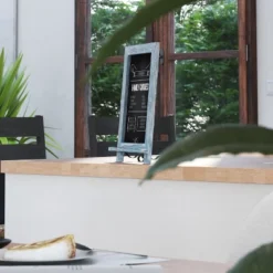 Merrick Lane Set Of 10 Wall Mount Or Tabletop Magnetic Chalkboards With Folding Metal Legs -Office Supplies GUEST db344aa4 e185 4cac 8434 07f2272d628d