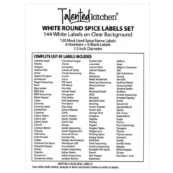 Talented Kitchen 144 Spice Labels Stickers + Pantry Labels, Clear Spice Jar Labels Preprinted For Spice Jar Lids, Water Resistant, Round 1.5 In 13 Talented Kitchen 144 Spice Labels Stickers + Pantry Labels, Clear Spice Jar Labels Preprinted For Spice Jar Lids, Water Resistant, Round 1.5 In -Office Supplies GUEST db68bde9 1e2a 441d 8f9b 22f655d46876